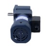 120W 220VAC 50Hz 13,5RPM 40,00Nm(5664,47oz.in) Brida 90mm Motor de inducción de CA monofásico con eje chavetero de caja de cambios en ángulo recto - 5IK120GU-CFT/5GU100RT | StepperOnline