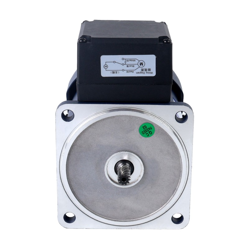 Fase única 110VAC 60W 60Hz Brida 90mm Relación de transmisión 30:1 Motor de inducción de CA con caja de cambios rectos