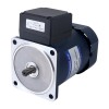 90W 220VAC 50Hz 13,5RPM 40,00Nm(5664,47oz.in) Brida 90mm Motor de inducción de CA monofásico con eje chavetero de caja de cambios en ángulo recto - 5IK90GU-CFT/5GU100RT | StepperOnline