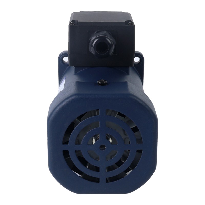 90W 220VAC 50Hz 13,5RPM 40,00Nm(5664,47oz.in) Brida 90mm Motor de inducción de CA monofásico con eje chavetero de caja de cambios en ángulo recto - 5IK90GU-CFT/5GU100RT | StepperOnline