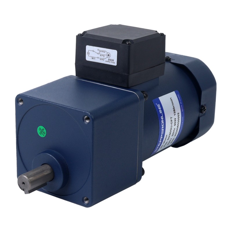Fase única 110VAC 90W 60Hz Brida 90mm Relación de transmisión 15:1 Motor de inducción de CA con caja de cambios rectos