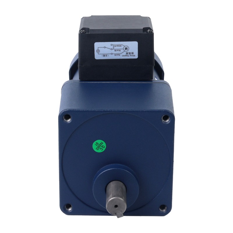 Fase única 110VAC 90W 60Hz Brida 90mm Relación de transmisión 15:1 Motor de inducción de CA con caja de cambios rectos