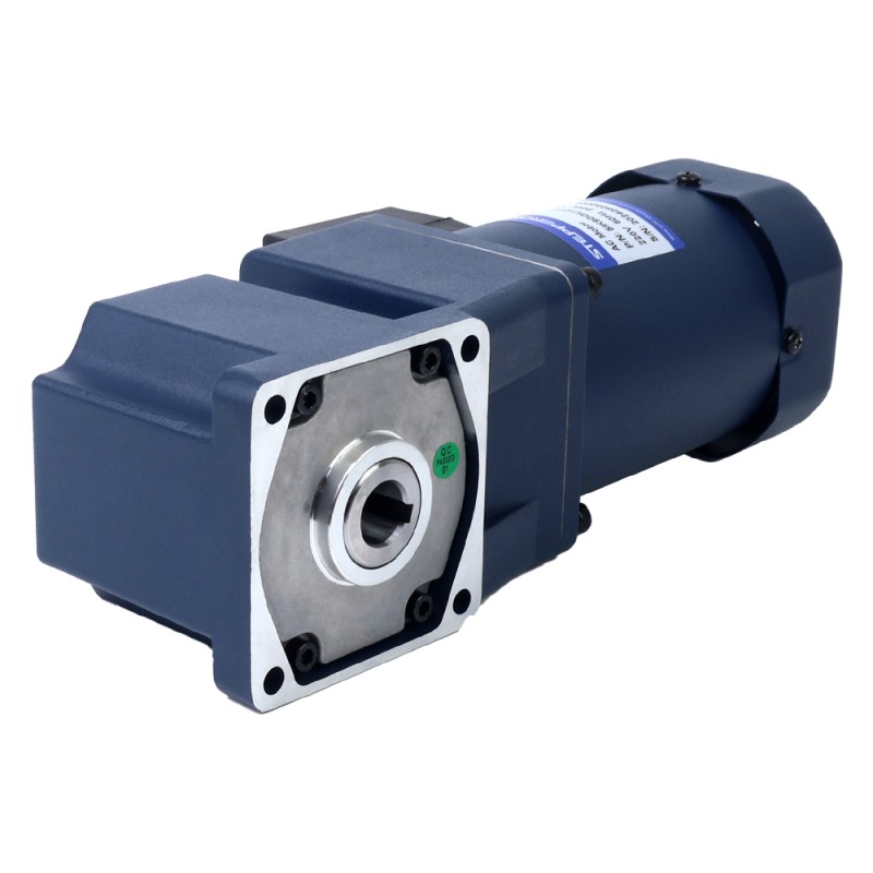 90W 220VAC 50Hz 13,5RPM 40,00Nm(5664,47oz.in) Brida 90mm Motor de inducción de CA monofásico de eje hueco de caja de cambios de ángulo recto - 5IK90GU-CFT/5GU100RC | StepperOnline