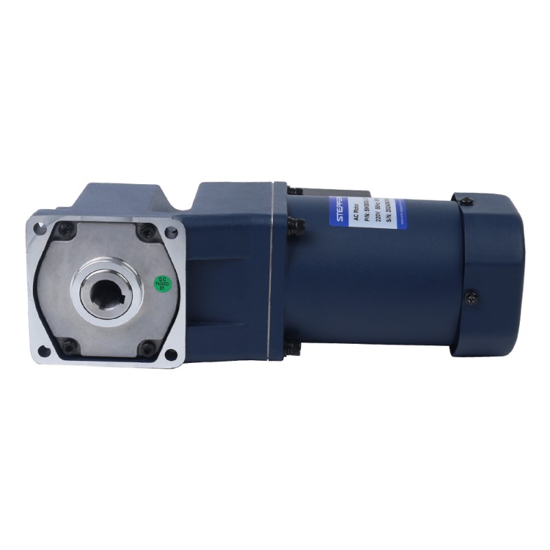 90W 220VAC 50Hz 13,5RPM 40,00Nm(5664,47oz.in) Brida 90mm Motor de inducción de CA monofásico de eje hueco de caja de cambios de ángulo recto - 5IK90GU-CFT/5GU100RC | StepperOnline