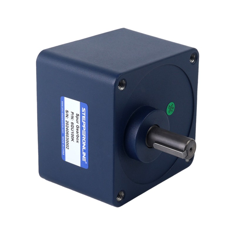 Motor CC sin escobillas con engranaje de 48V 250W 30RPM 40,00Nm(5664,48oz.in) Caja de engranajes rectos 100:1 - F6B250-48GU-30S/6GU100K | StepperOnline