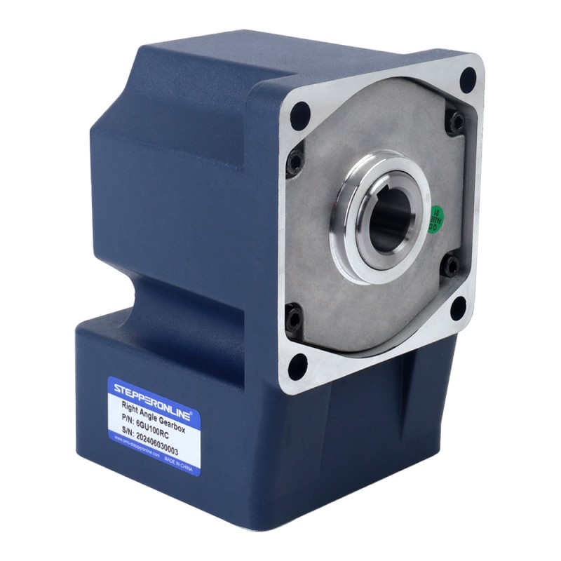 Fase única 220VAC 200W 50Hz Brida 104mm Relación de transmisión 100:1 Motor de inducción de CA con caja de cambios en ángulo recto