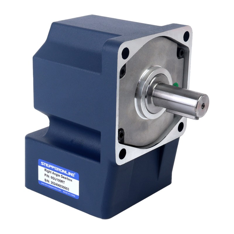 Fase única 220VAC 200W 50Hz Brida 104mm Relación de transmisión 100:1 Motor de inducción de CA con caja de cambios en ángulo recto