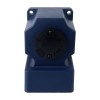 Fase única 220VAC 200W 50Hz Brida 104mm Relación de transmisión 100:1 Motor de inducción de CA con caja de cambios en ángulo recto
