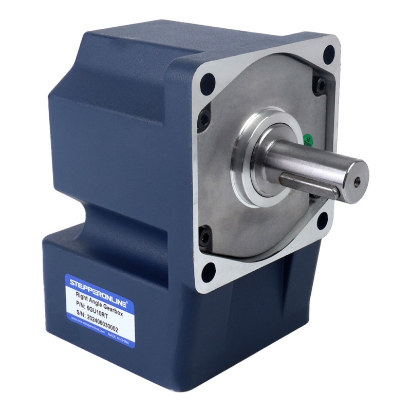 Tres fases 220VAC/380VAC 200W 50/60Hz Brida 104mm Relación de transmisión 10:1 Motor de inducción de CA con caja de cambios en ángulo recto