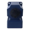 200W 220VAC/380VAC 50/60Hz 7,5RPM 60,00Nm(8496,70oz.in) Brida 104mm Motor de inducción de CA trifásico de eje hueco de caja de cambios de ángulo recto - 6IK200GU-S/S3FT/6GU180RC | StepperOnline
