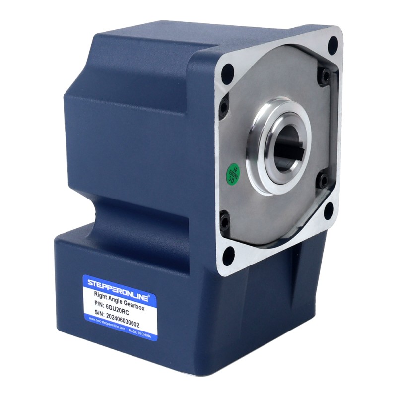 Tres fases 220VAC/380VAC 200W 50/60Hz Brida 104mm Relación de transmisión 20:1 Motor de inducción de CA con caja de cambios en ángulo recto