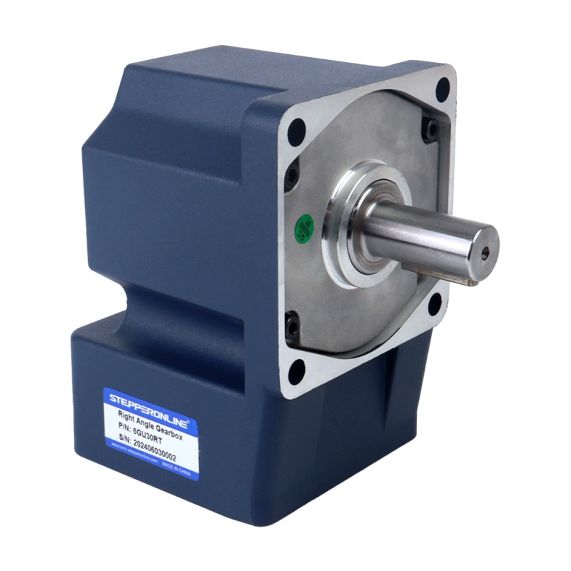 Tres fases 220VAC/380VAC 200W 50/60Hz Brida 104mm Relación de transmisión 30:1 Motor de inducción de CA con caja de cambios en ángulo recto