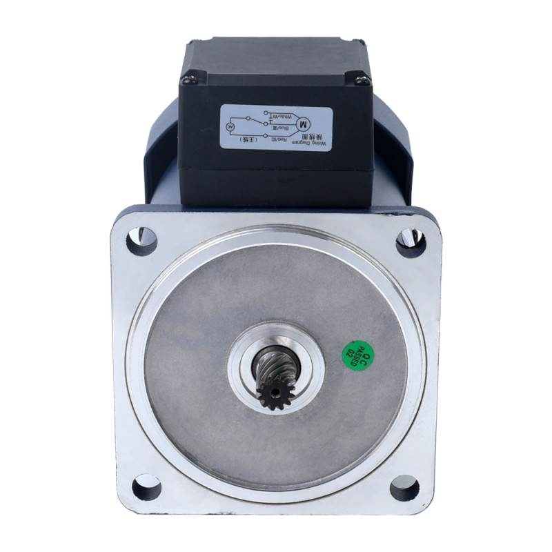 Fase única 110VAC 200W 60Hz Brida 104mm Relación de transmisión 20:1 Motor de inducción de CA con caja de cambios en ángulo recto