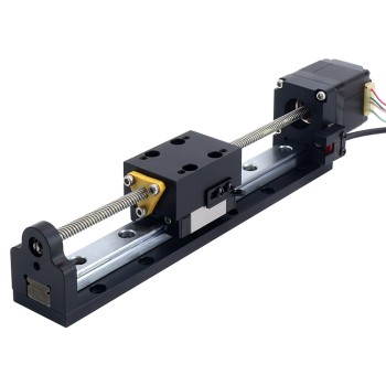 Nema 11 Actuador lineal con tornillo de avance 1.0A Carrera 100mm 0.05Nm(7.08oz.in) Paso 5.08mm(0.2")