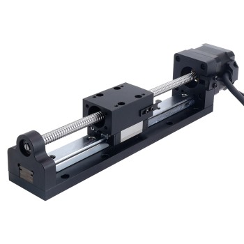 Actuador lineal de husillo de bolas con paso a paso Nema 17 1.5A Carrera 120mm 0.25Nm(35.40oz.in) Paso 2mm(0.07874")