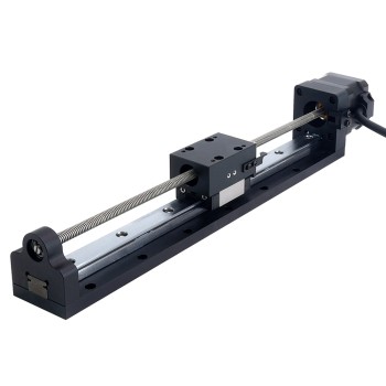 Nema 17 Actuador lineal con tornillo de avance 1.5A Carrera 200mm 0.25Nm(35.40oz.in) Paso 2.54mm(0.1")