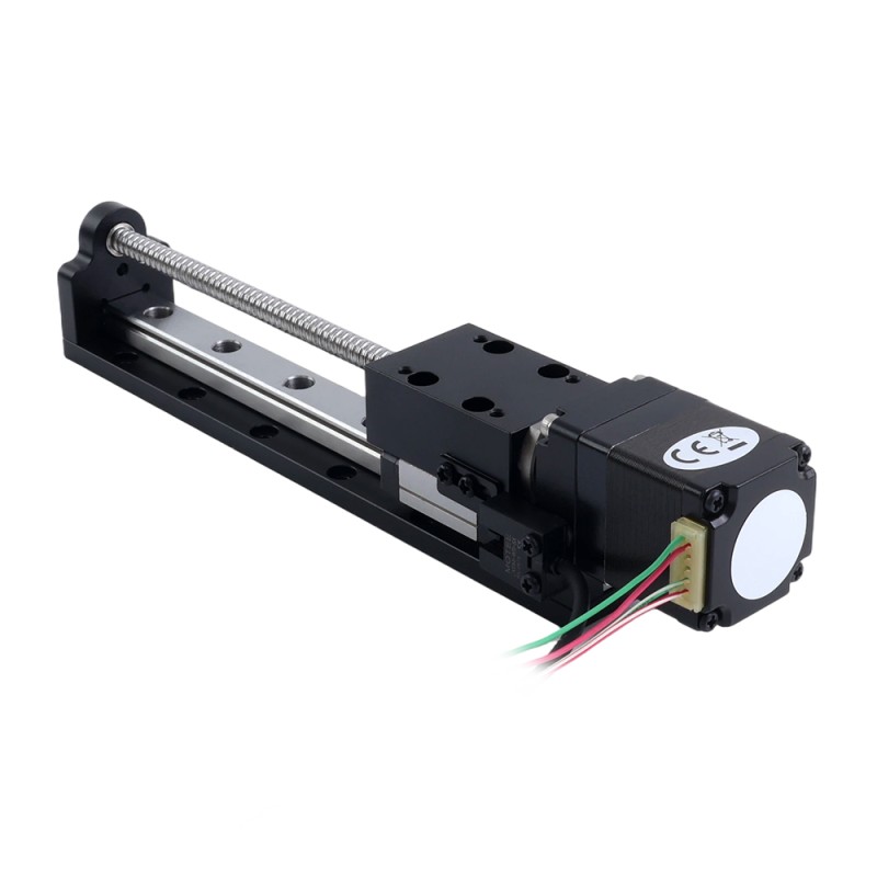 Actuador lineal de husillo de bolas con motorNema 8 1.0A Carrera 200mm 0.05Nm(7.08oz.in) Paso 2mm(0.07874) - LMD11S13BAM10-200 | StepperOnline