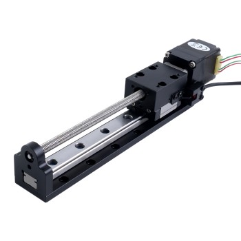 Actuador lineal de husillo de bolas con motorNema 8 1.0A Carrera 200mm 0.10Nm(14.16oz.in) Paso 10mm(0.3937")