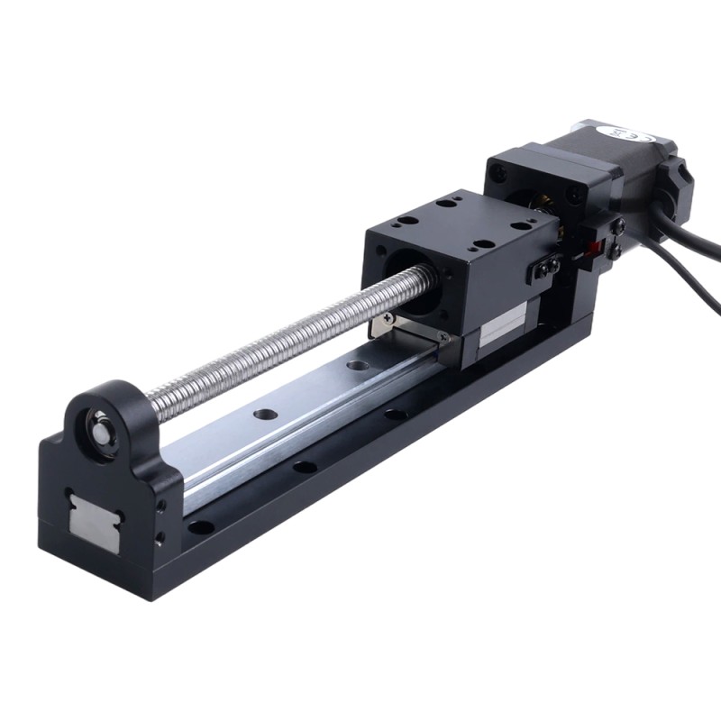 Actuador lineal de husillo de bolas con motorNema 8 1.5A Carrera 200mm 0.20Nm(28.32oz.in) Paso 5mm(0.19685) - LMD14S18BVB15-200 | StepperOnline