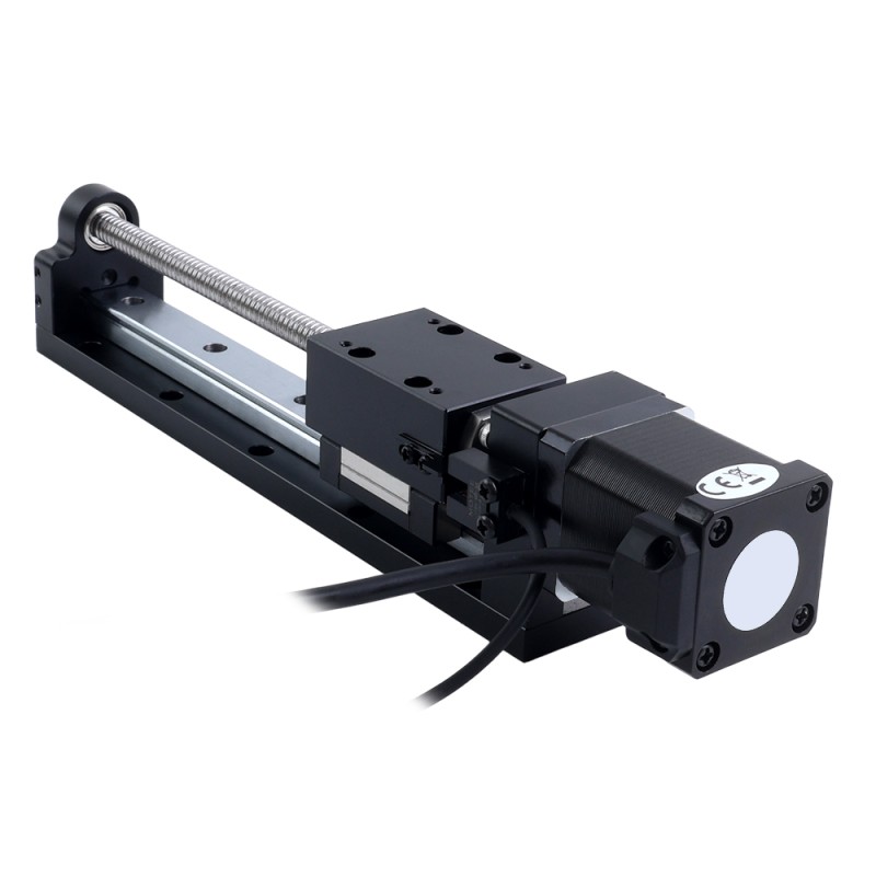 Actuador lineal de husillo de bolas con motorNema 8 1.5A Carrera 200mm 0.20Nm(28.32oz.in) Paso 5mm(0.19685) - LMD14S18BVB15-200 | StepperOnline