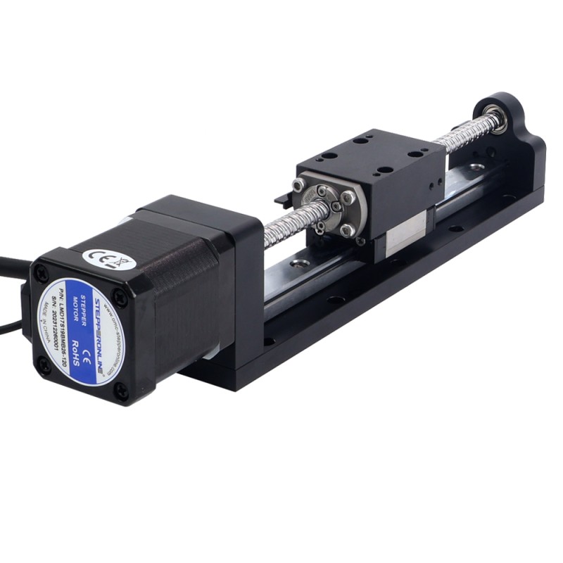 Actuador lineal de husillo de bolas con motorNema 8 2.5A Carrera 40mm 0.70Nm(99.13oz.in) Paso 12mm(0.47244) - LMD17S24B2B25-040 | StepperOnline