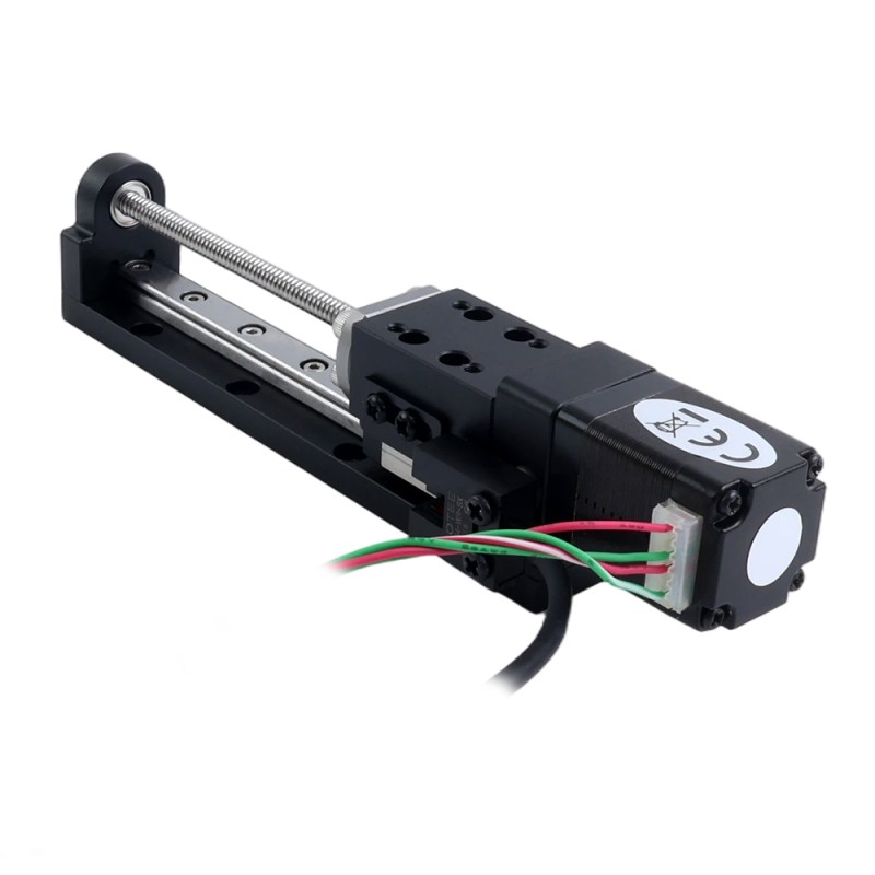 Actuador lineal de husillo de bolas con motorNema 8 0.5A Carrera 90mm 0.02Nm(2.83oz.in) Paso 1mm(0.03937) - LMD8S15BSS05-090 | StepperOnline