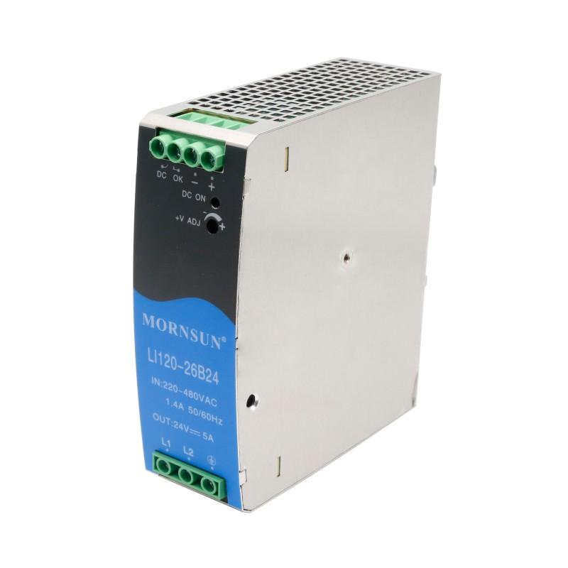 120W 12V 10.0A 180-600VAC/254-848VDC Carril DIN Fuente de alimentación conmutada