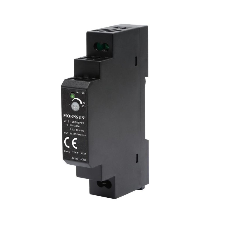15W 12V 1.25A 85-264VAC/120-370VDC Carril DIN Fuente de alimentación conmutada