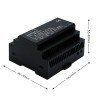150W 24V 6.3A 85-264VAC/120-370VDC Carril DIN Fuente de alimentación conmutada