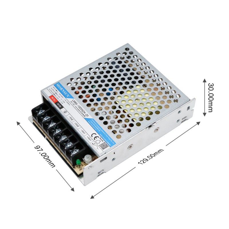 65W 5.1V/4A 24V/2A 90-264VAC/120-370VDC Fuente de alimentación conmutada