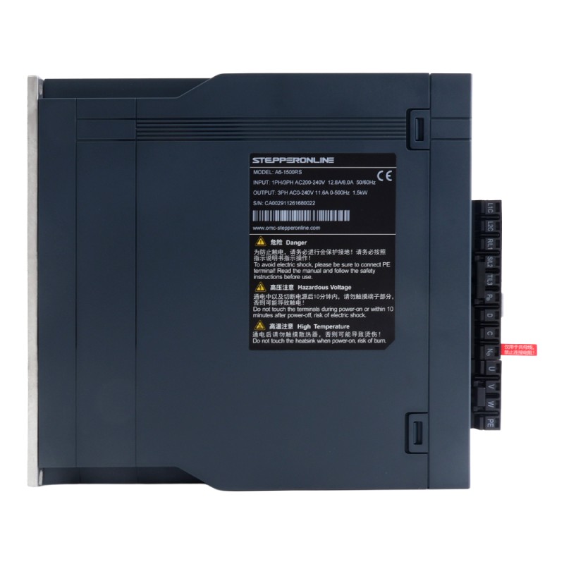 Kit de servomotor AC A6 Serie 1500W RS485 3000rpm 4,78Nm con freno codificador absoluto 17 bits IP67 - A6-RS1500H2B1-M17 | StepperOnline