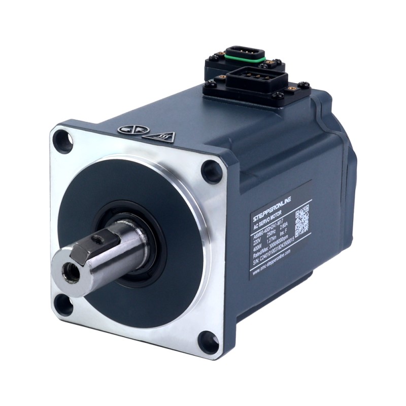 Kit de servomotor de CA EtherCAT de 400W serie A6, codificador absoluto de 17 bits, 3000rpm, 1,27Nm, IP67 - A6-EC400H2A1-M17 | StepperOnline