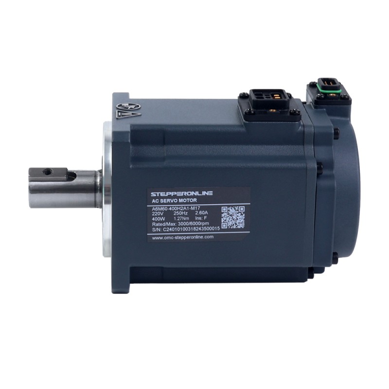 Kit de servomotor de CA EtherCAT de 400W serie A6, codificador absoluto de 17 bits, 3000rpm, 1,27Nm, IP67 - A6-EC400H2A1-M17 | StepperOnline