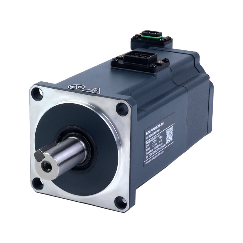 Kit de servomotor de CA EtherCAT de 400W serie A6, 3000rpm, 1,27Nm con freno, codificador absoluto de 17 bits IP67 - A6-EC400H2B1-M17 | StepperOnline
