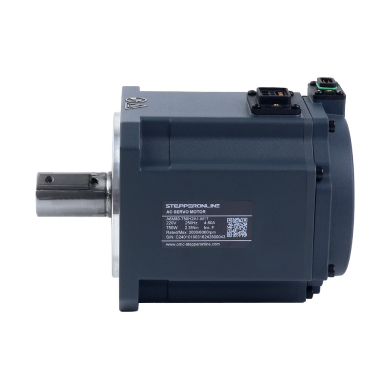 Kit de servomotor de CA serie A6, 750W, RS485, 3000rpm, 2,39Nm, codificador absoluto de 17 bits IP67 - A6-RS750H2A1-M17 | StepperOnline