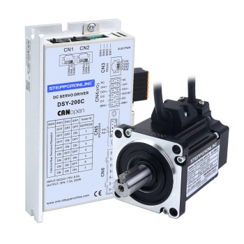 DSY Serie 200W Motor Servo CC CANopen 24-70VDC 0,637Nm 3000rpm Encoder Incremental 17-Bit IP65
