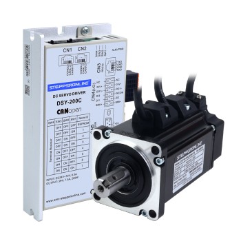 DSY Serie 200W Motor Servo CC CANopen 24-70VDC 0,637Nm con Freno 3000rpm Encoder Incremental 17-Bit IP65