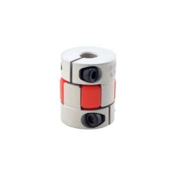 Acoplamiento de mandíbula flexible de 6,35mm - 8mm Acoplador de eje de motor de 20x25 mm