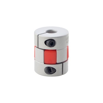 Acoplamiento de mandíbula flexible de 6,35mm - 8mm Acoplador de eje de motor de 25x30 mm