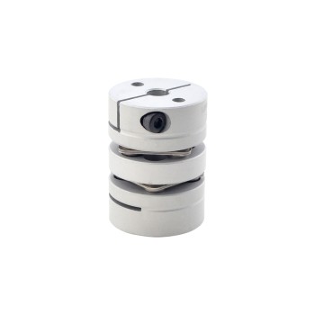 Disco doble flexible de 5mm - 6mm Acoplador de eje de motor paso a paso CNC de 26x35 mm