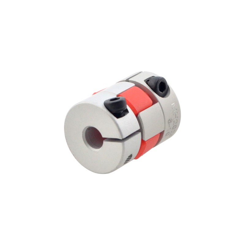 Acoplamiento de mandíbula flexible de 6mm - 10mm Acoplador de eje de motor de 20x25 mm