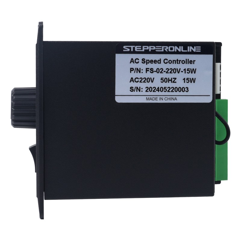 Controlador de velocidad de motor monofásico de 15W 220VAC para motor de velocidad variable - FS-02-220V-15W | StepperOnline
