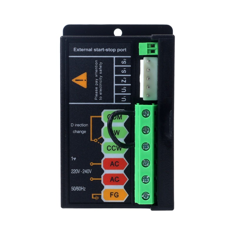 Controlador de velocidad de motor monofásico de 15W 220VAC para motor de velocidad variable - FS-02-220V-15W | StepperOnline