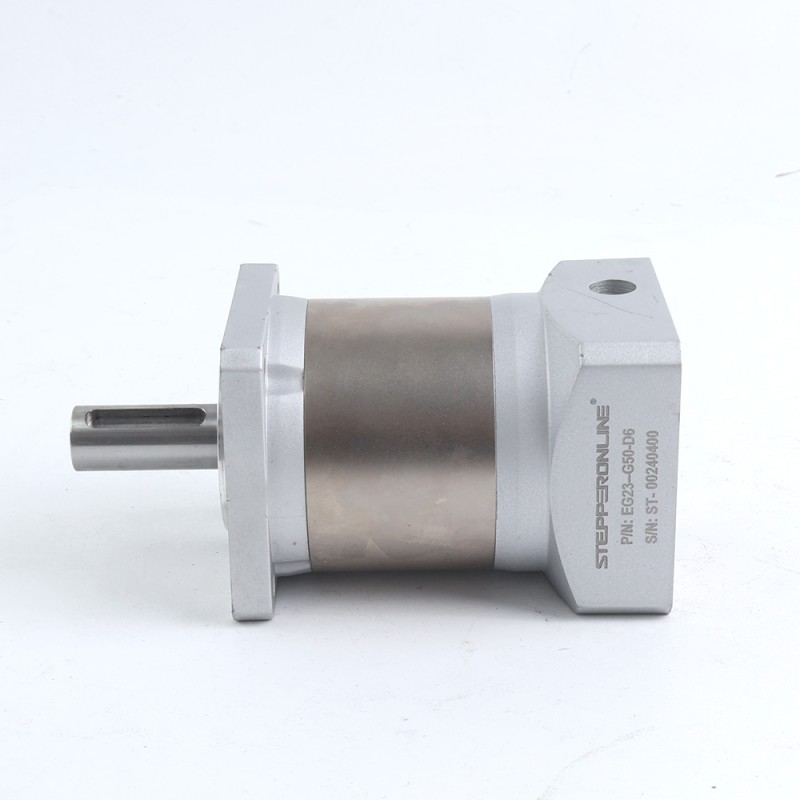 Usado - Stock EE. UU. - Reductor planetario Relación de transmisión 50:1 Retroceso 20arc-min para eje de 6,35mm Nema 23 Motor - EG23-G50-D6-USED | StepperOnline