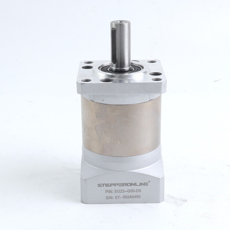 Usado - Stock EE. UU. - Reductor planetario Relación de transmisión 50:1 Retroceso 20arc-min para eje de 6,35mm Nema 23 Motor - EG23-G50-D6-USED | StepperOnline