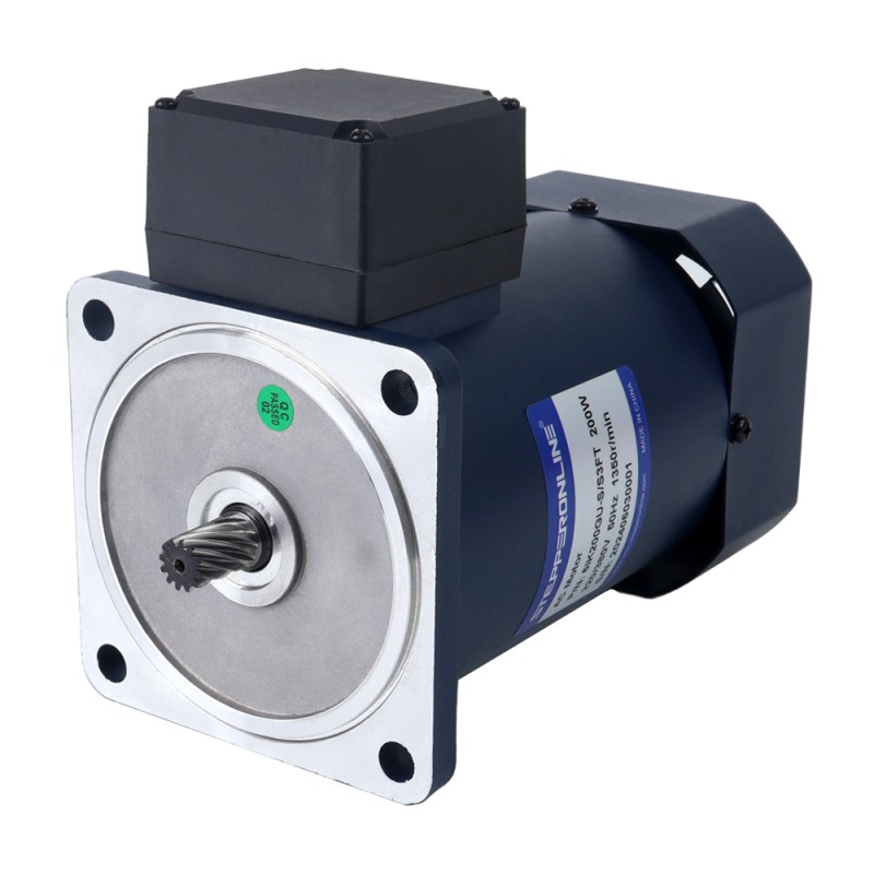 Tres fases 220VAC/380VAC 200W 50/60Hz Brida 104mm Relación de transmisión 100:1 Motor de inducción de CA con caja de cambios en ángulo recto