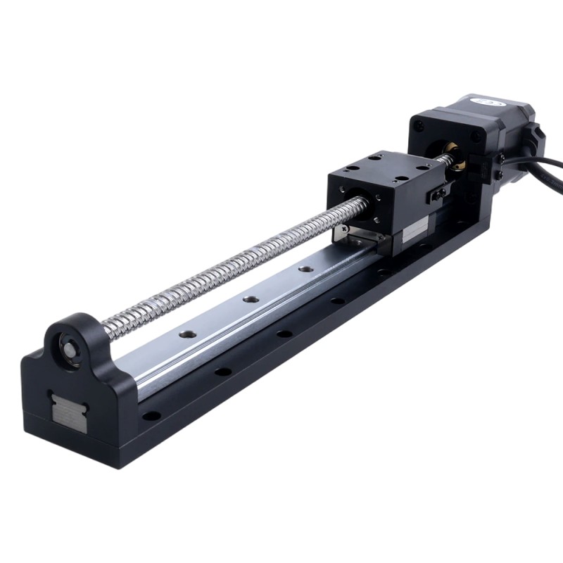 Actuador lineal de husillo de bolas con paso a paso Nema 17 2,5A Carrera 200mm 0,5Nm(70,81oz-in) Paso 12mm(0,4724) - LMD17S19B2B25-200 | StepperOnline