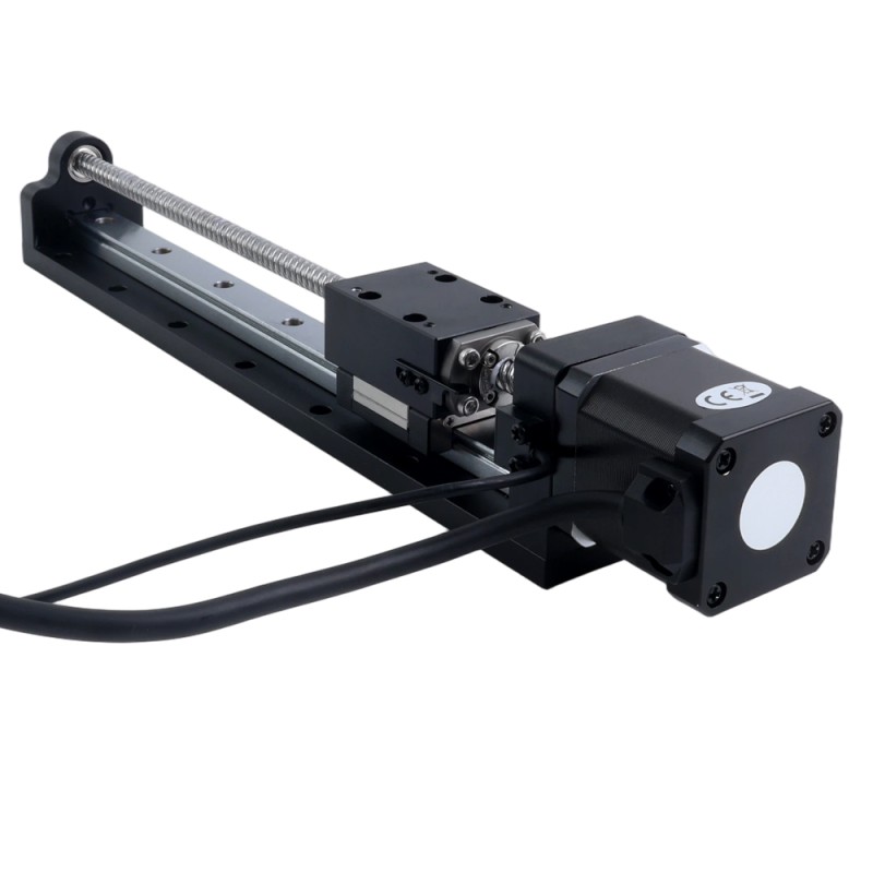 Actuador lineal de husillo de bolas con paso a paso Nema 17 2,5A Carrera 200mm 0,5Nm(70,81oz-in) Paso 12mm(0,4724) - LMD17S19B2B25-200 | StepperOnline