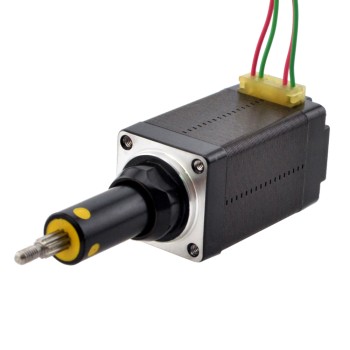 Motor lineal Acme cautivo NEMA 8, 0,5A, 38,2mm, tornillo de pila, plomo, 2mm(0,07874"), recorrido de 19,1mm