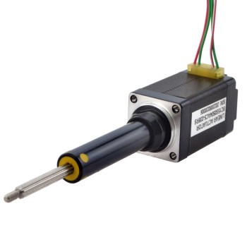 Motor lineal Acme cautivo NEMA 8 0.5A 38.2mm Cable de tornillo de pila 2mm(0.07874") Recorrido 38.1mm